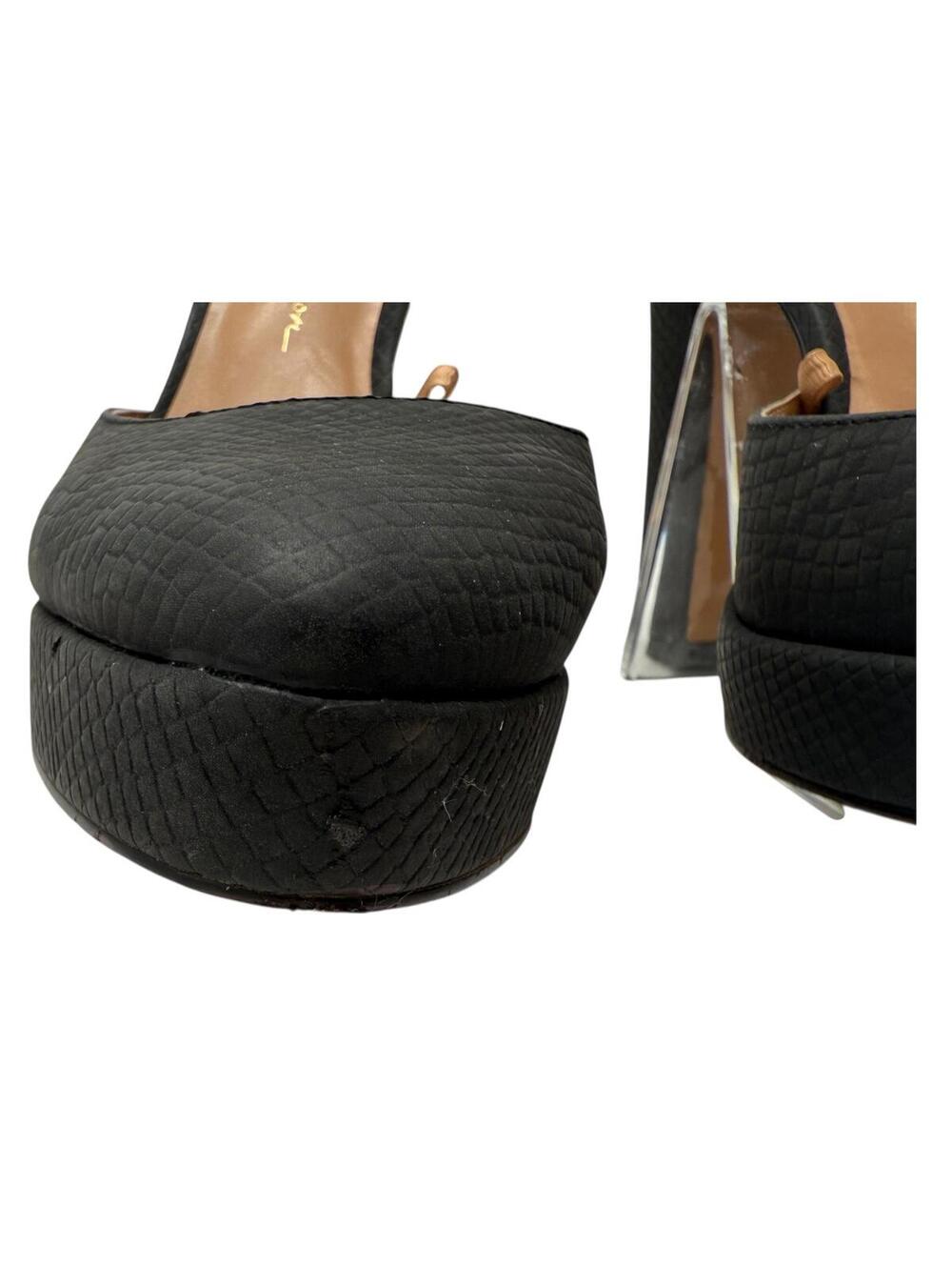 Jessica Simpson Black Ankle Strap Platform Heels - Picture 8 of 14